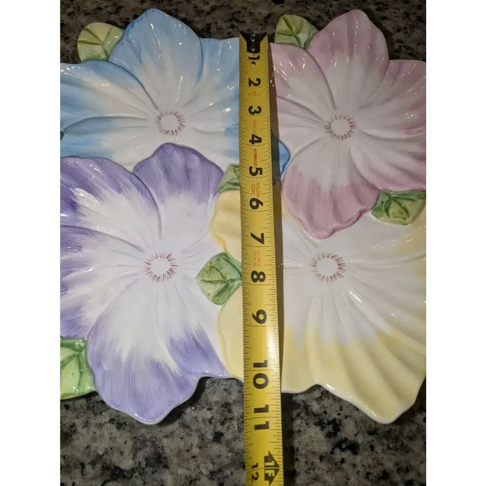 Vintage 1992 The Bombay Company Spring Blossoms Easter Platter 12